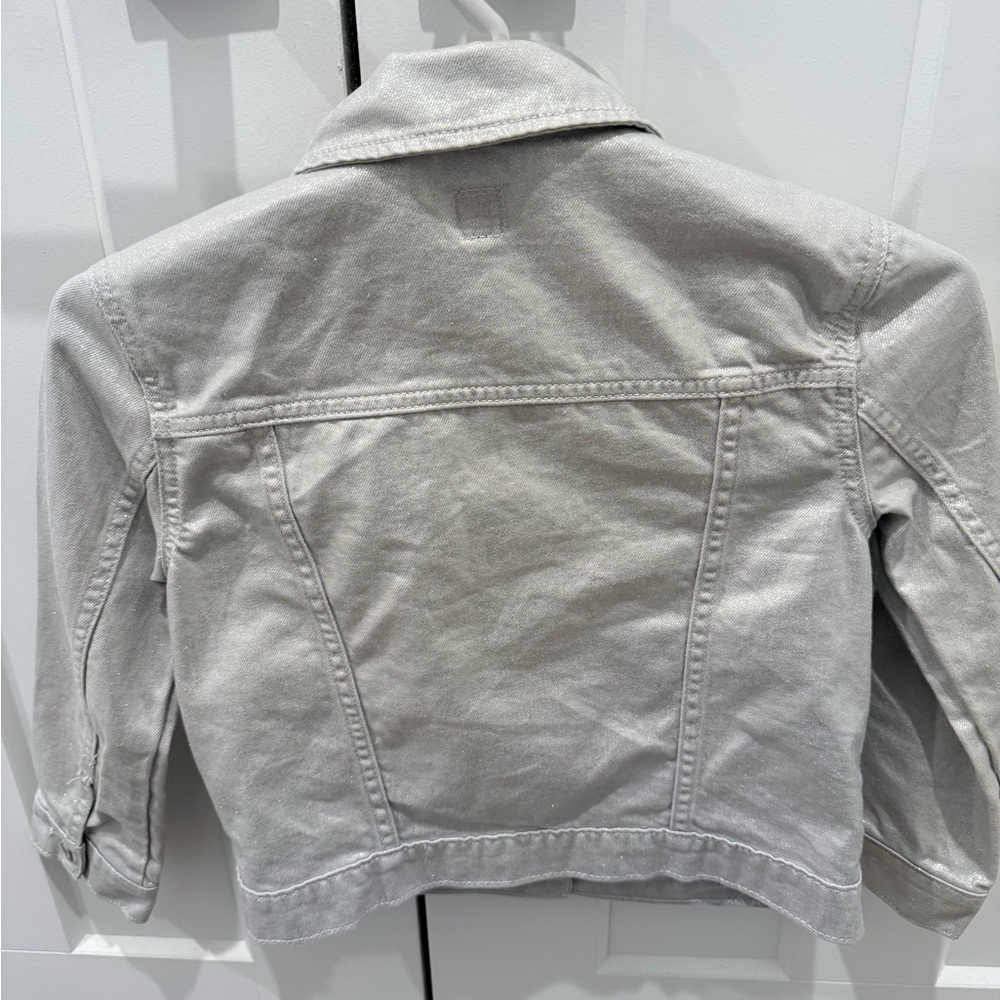 GAP Kids Silver Denim Jacket - Picture 3 of 6
